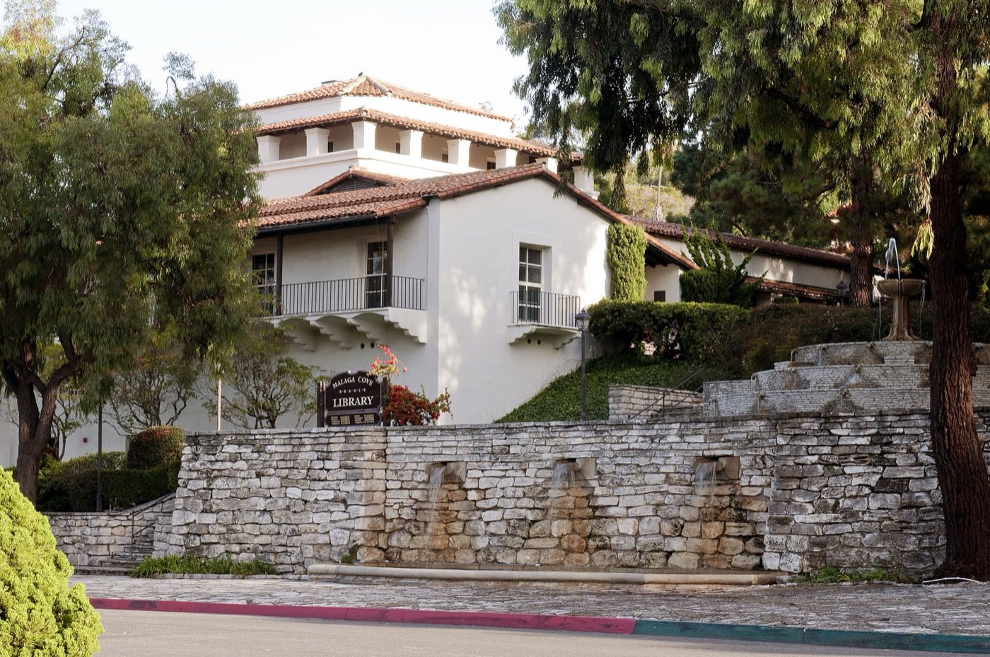 The 1930 Mediterranean Revival Malaga Cove Library, Palos Verdes Estates
