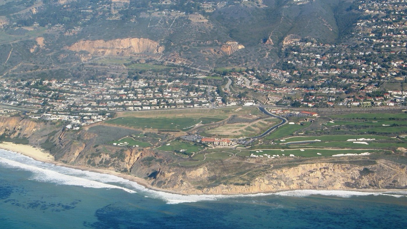 The clifftop fairways of Trump National Golf Club on the Rancho Palos Verdes coast